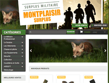Tablet Screenshot of montplaisirsurplus.com